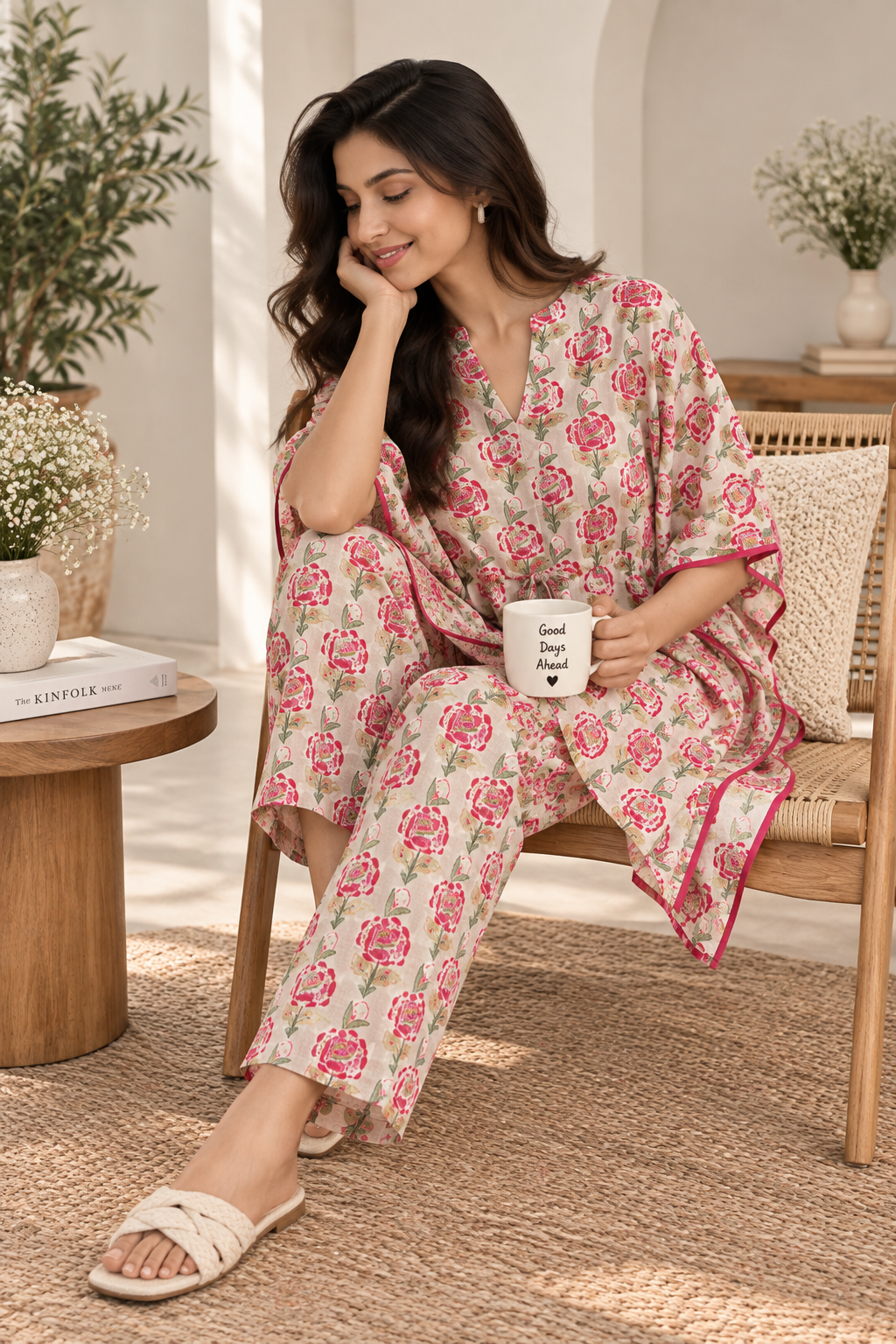 Blush Botanica Kaftan Pant