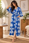 Indigo Bloom Robe