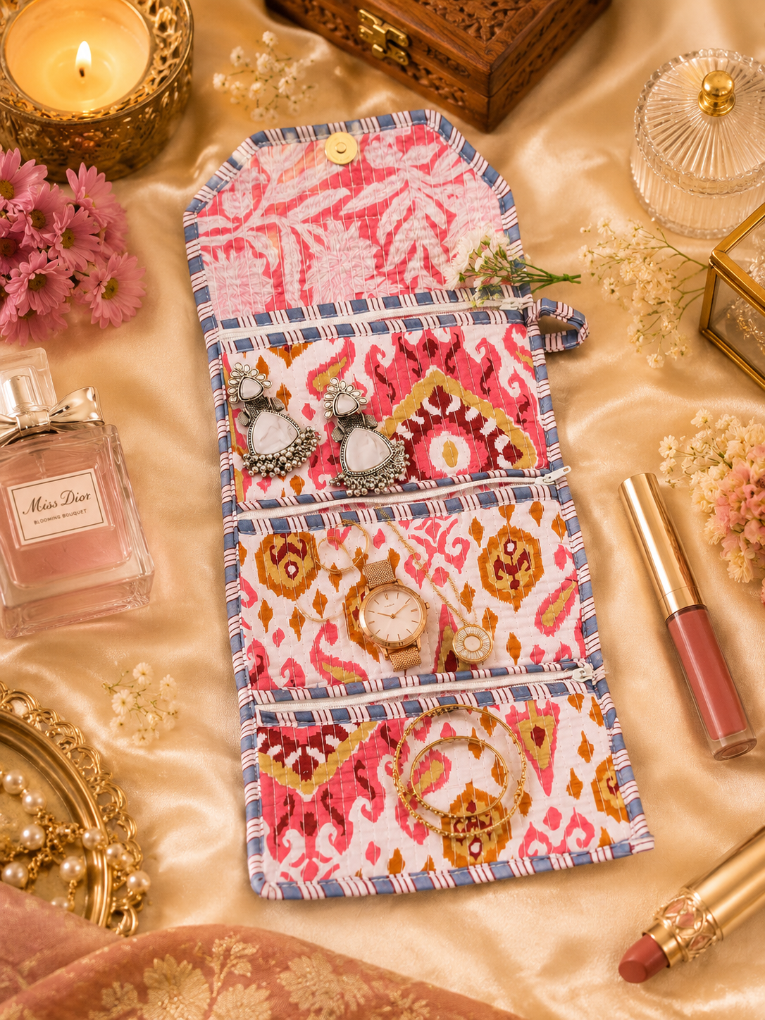 Pink Petal Jewellery Organizer
