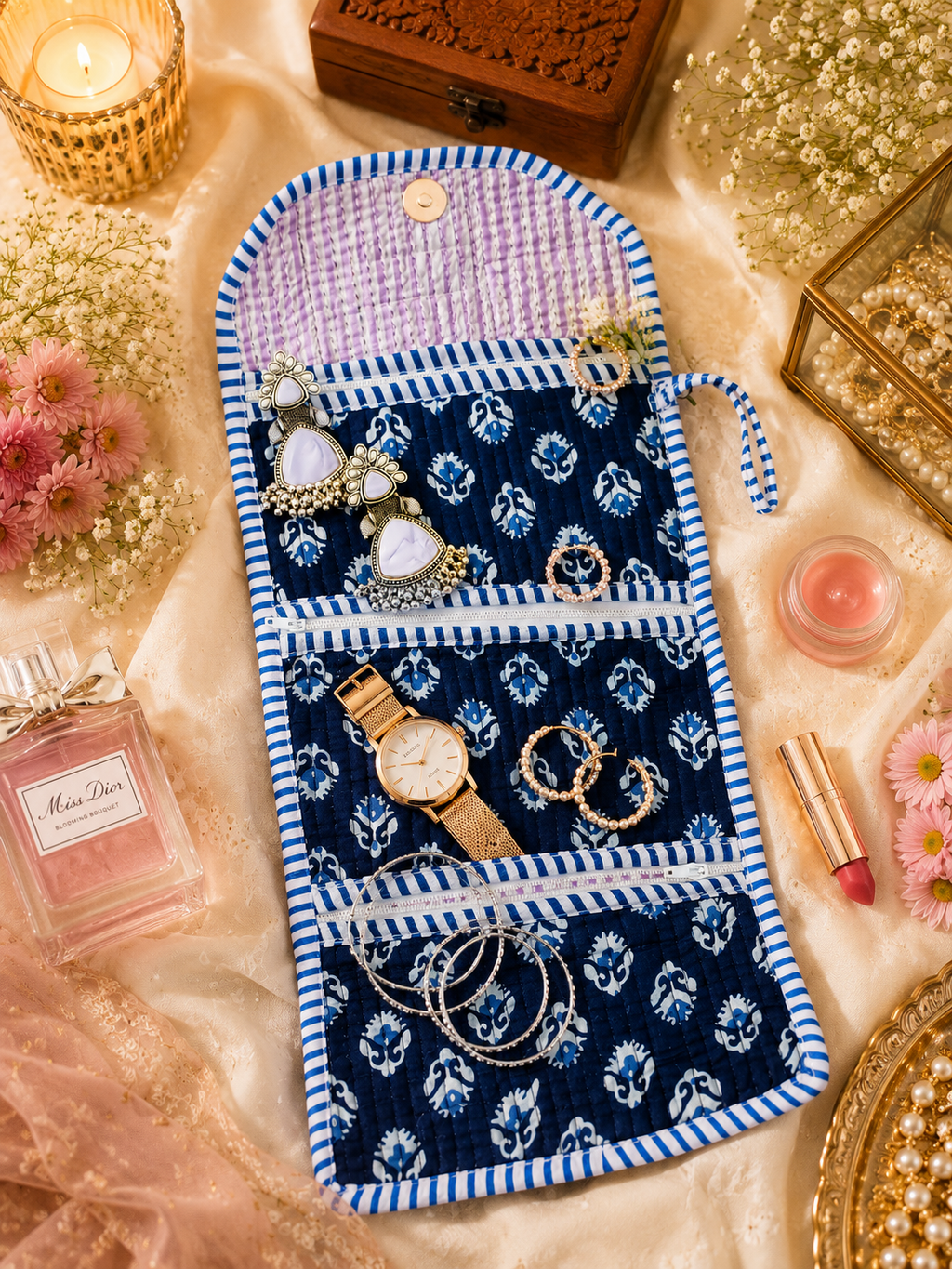 Midnight Bloom Jewellery Organizer