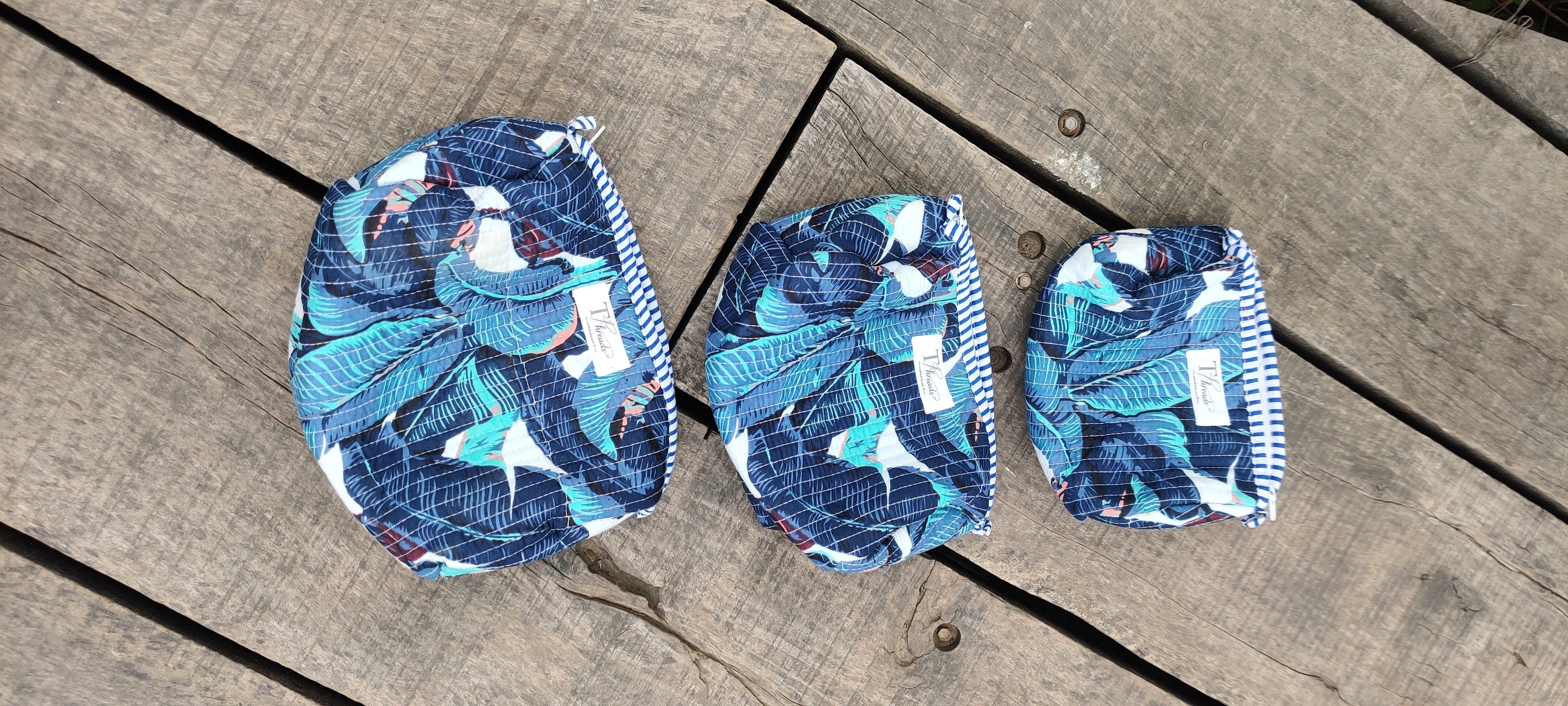 Tropical Luxe Pouch Set of 3