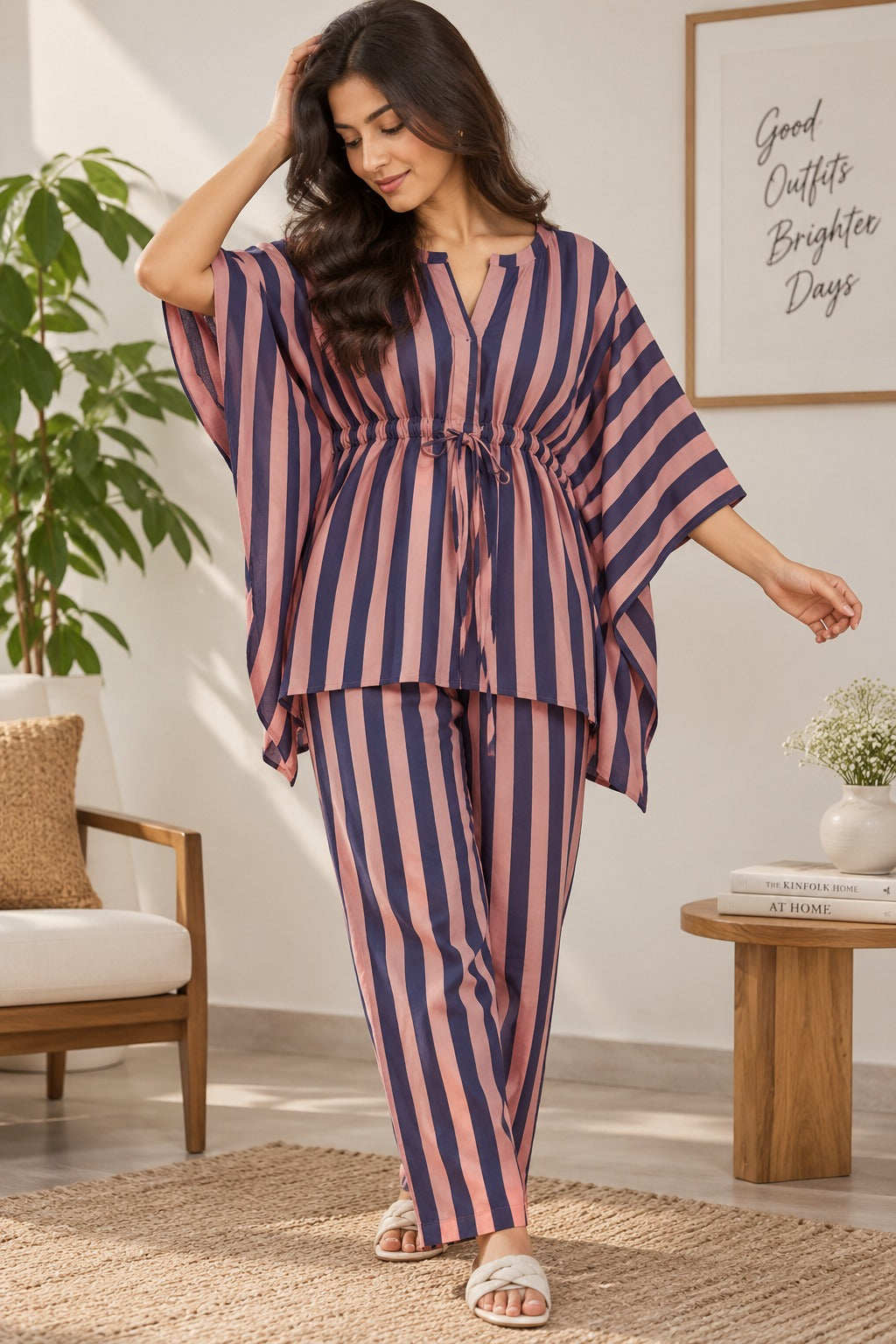 Rosewood Kaftan Pant Set