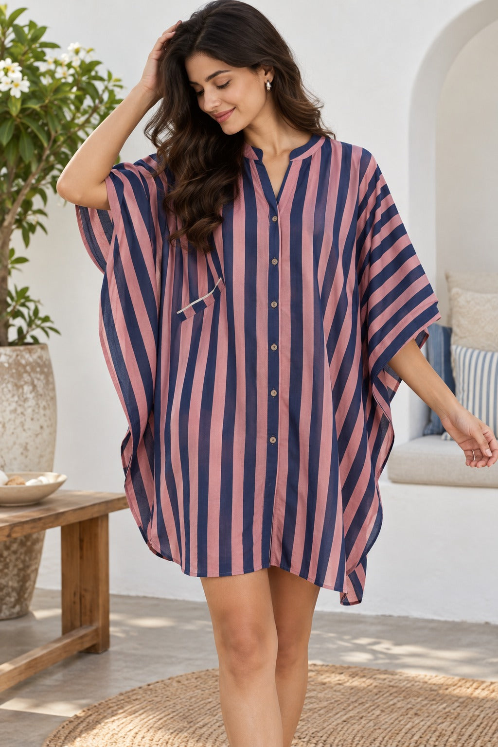 Rosewood Shirt Kaftan