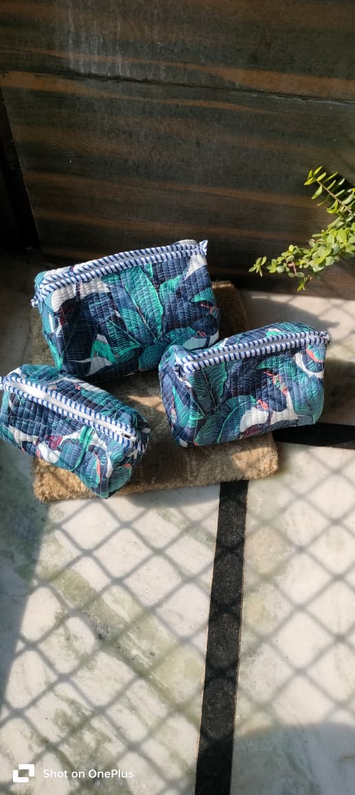 Tropical Luxe Pouch Set of 3