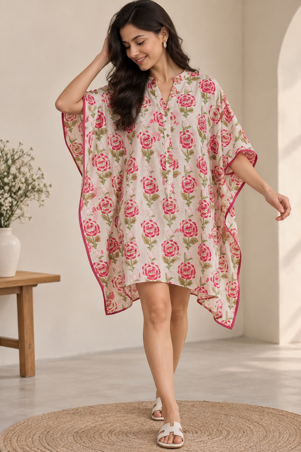 Blush Botanica Kaftan shirt